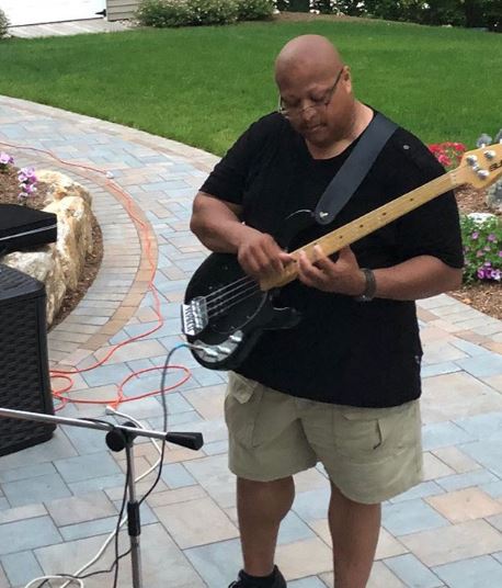 Donald Wayne King Playing Bass Guitar For Friends & Family