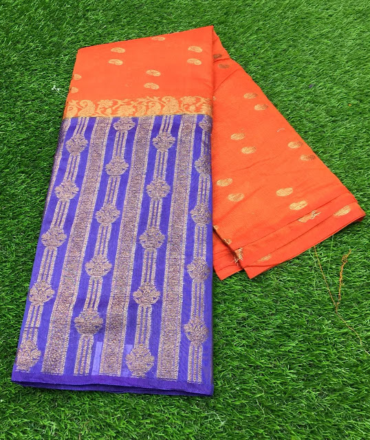  Kanchipuram  Handloom Korvai Silk Sarees