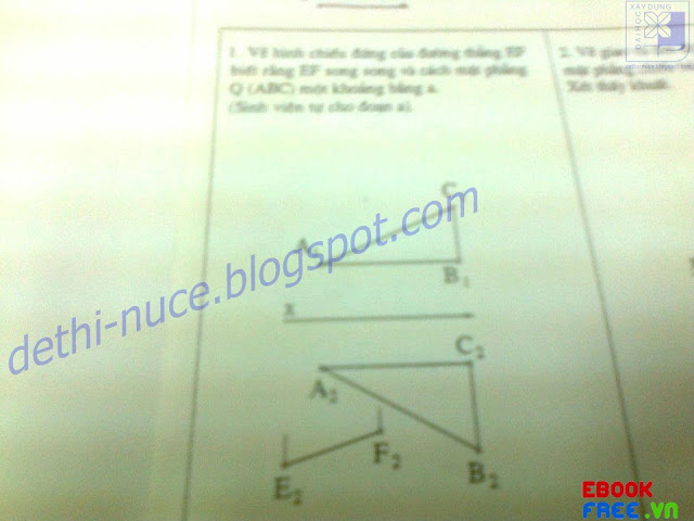 Đề Thi Hình Học Họa Hình 13