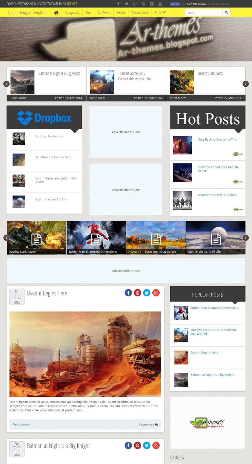 Coupon Responsive Blogger Template Demo Part 1