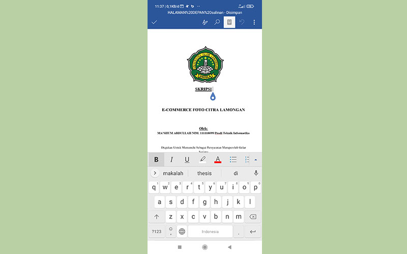 Cara Edit File PDF di HP Android