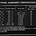 1946-1955 Ford Wheel Alignment Specifications