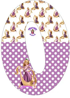 Abecedario con Rapunzel.