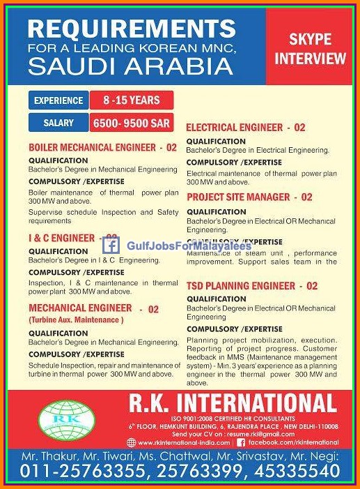 Korean Company KSA Large job vacancies