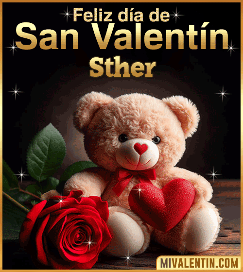 Peluche de Feliz día de San Valentin Sther