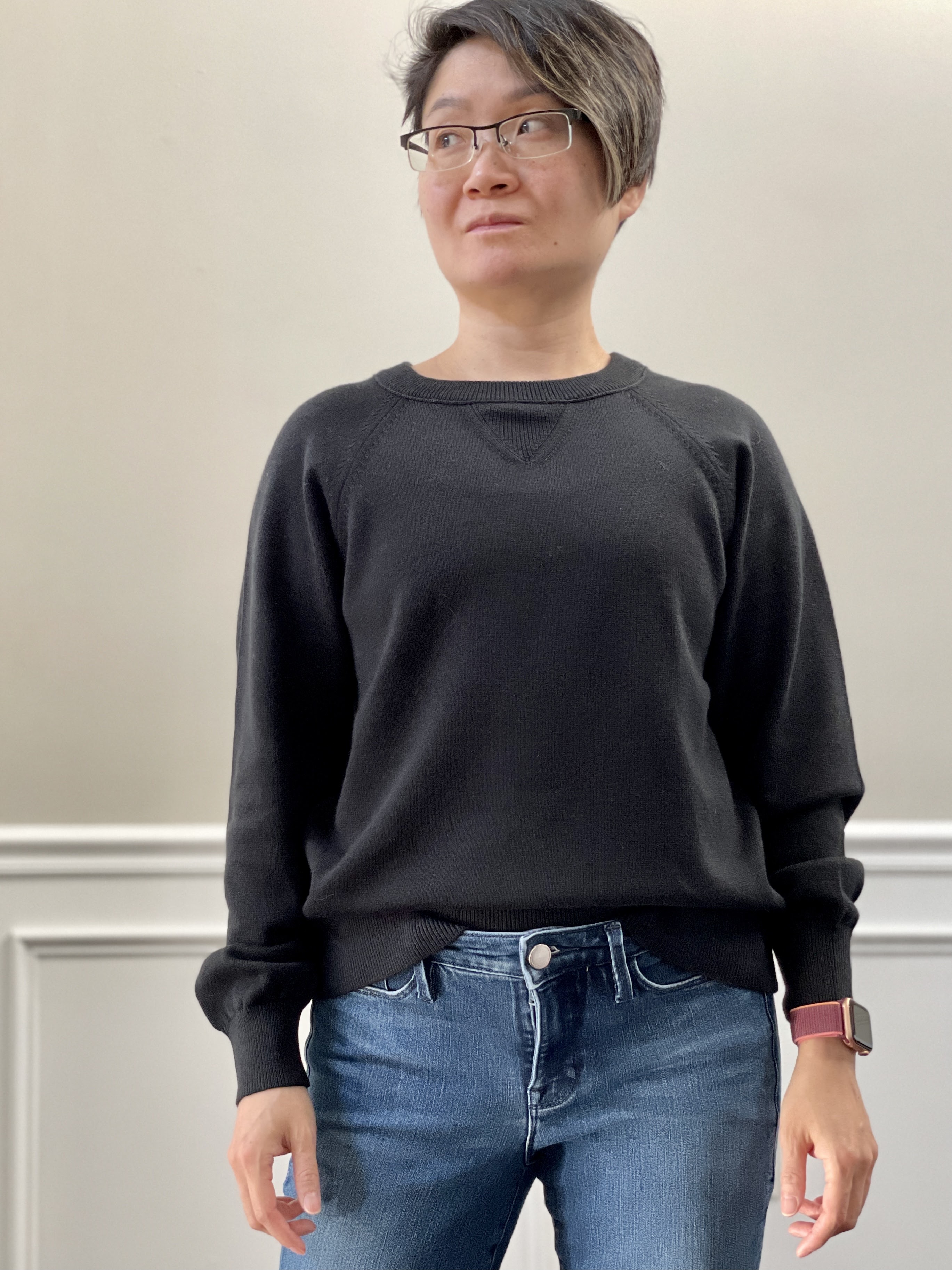 Fit Review Friday! J.Crew Cotton Cashmere Pullover Sweatshirt & V