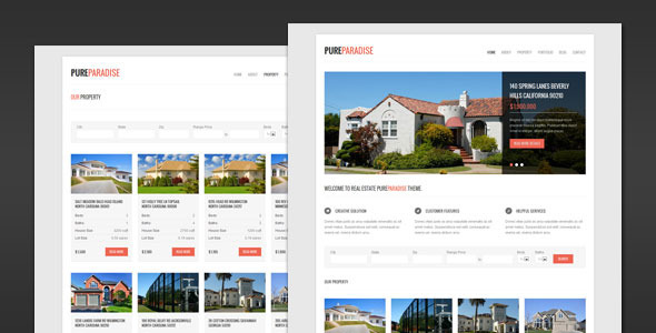 Pure Paradise - Clean Real Estate WordPress Theme - ThemeForest Item for Sale