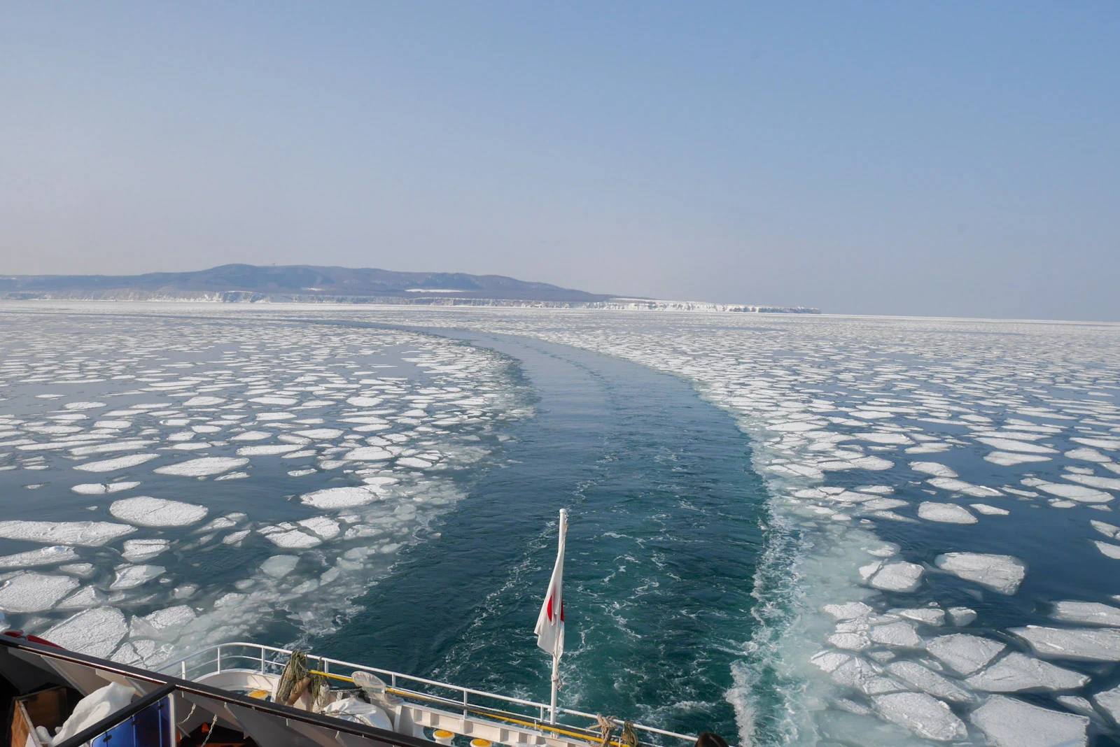 Icebreaker ship in Abashiri, Hokkaido, Japan