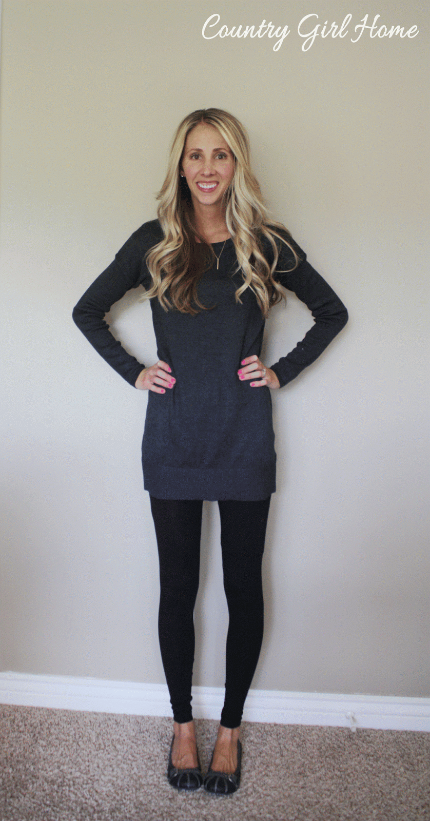 COUNTRY GIRL HOME : Tunic sweater for fall with jeans or leggings