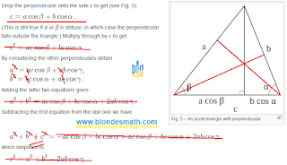 Анализ доказательства теоремы косинусов. Математика для блондинок.