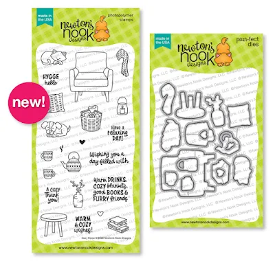 Newton's Nook Designs Cozy Home Stamp Set and coordinating Cozy Home Die Set