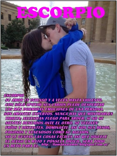 Como besan los de Escorpio Como besan los de Escorpio