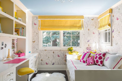 dekorasi kamar tidur anak gadis diruang sempit namun terasa luas