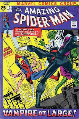 Amazing Spider-Man #102, the Lizard and Morbius, six-armed Spidey