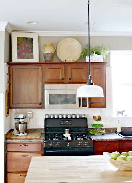 Moving microwave in kitchen