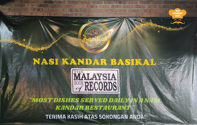 Nasi Kandar Basikal - Malaysia Book Of Records Banner