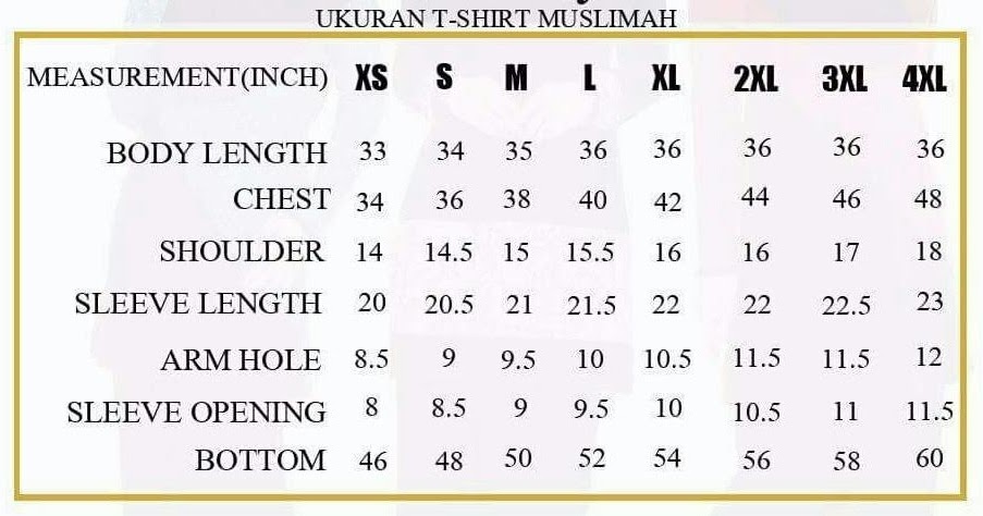 Seri Anggun Collection: T shirt muslimah
