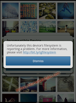 Instagram Error Dismiss