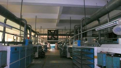 Image of a factory with no workers.