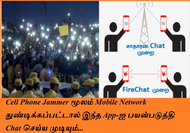 Cell Phone Jammer மூலம் Mobile Network துண்டிக்கப்பட்டால் இந்த App-ஐ பயன்படுத்தி Chat செய்ய முடியும்