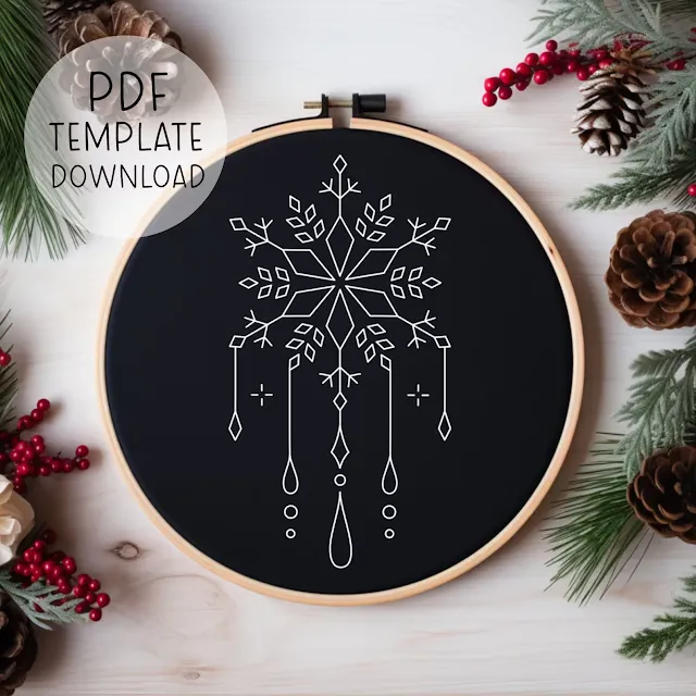 Snowflake Drop Pattern