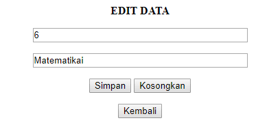 Cara Read Only Atau Disabled Text Pada TextField PHP