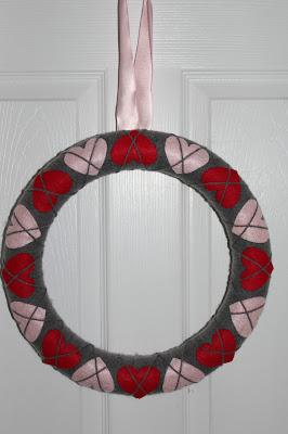 Argyle Yarn Wreath