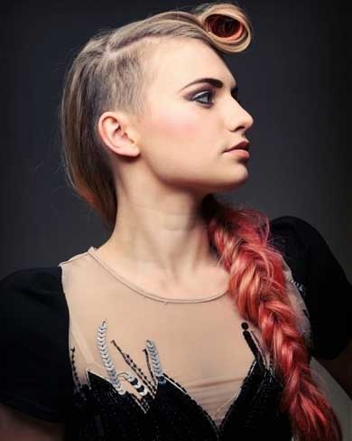 Fabulous Long Punk Braided Hairstyle