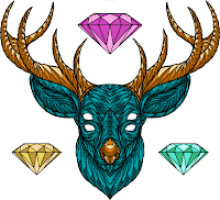 Draw Yonni-Gagarine : Diamonds Deer