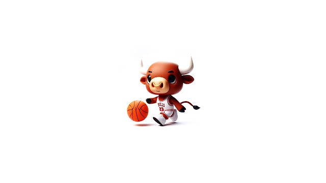 Chicago Bulls 3D Cute Bull Mascot HD Wallpaper