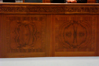 burr walnut in the Assembly Chamber up at Stormont