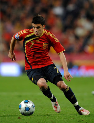 David Villa World Cup 2010 Football Poster