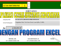 Download aplikasi Excel cetak kuitansi secara otomatis