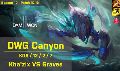 DWG Canyon Khazix JG vs Graves - CN Super Server 10.19