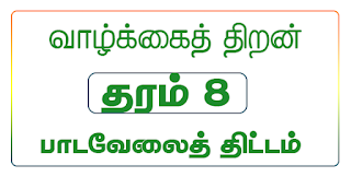 தரம் 8, வாழ்க்கைத் திறன், பாடவேலைத் திட்டம்