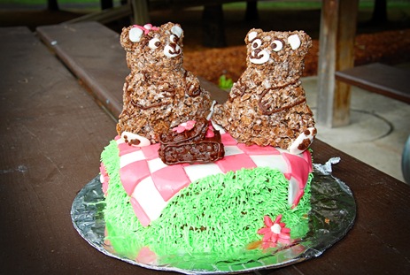 the cake