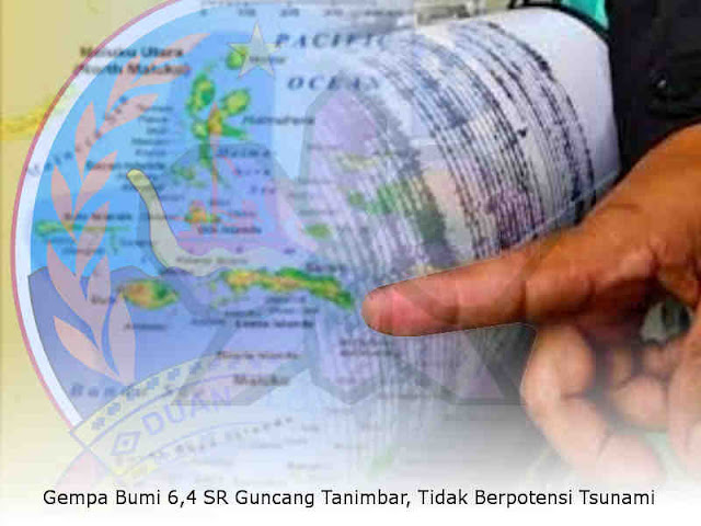 Gempa Bumi 6,4 SR Guncang Tanimbar, Tidak Berpotensi Tsunami