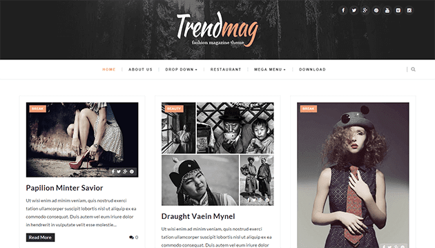 Trendmag - Clean & Responsive Blogger Template