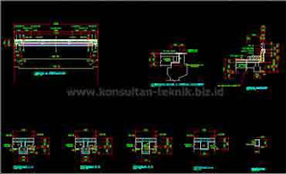 Gambar-Jembatan-Gelagar-Beton-Bertulang-Balok-T-Kelas-A-Bentang-20-Meter-Format-Autocad-08