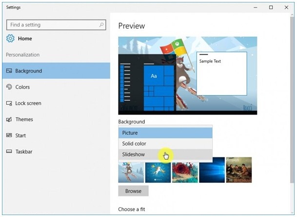 Cara Membuat Wallpaper Slideshow di Windows 10 - ID Files