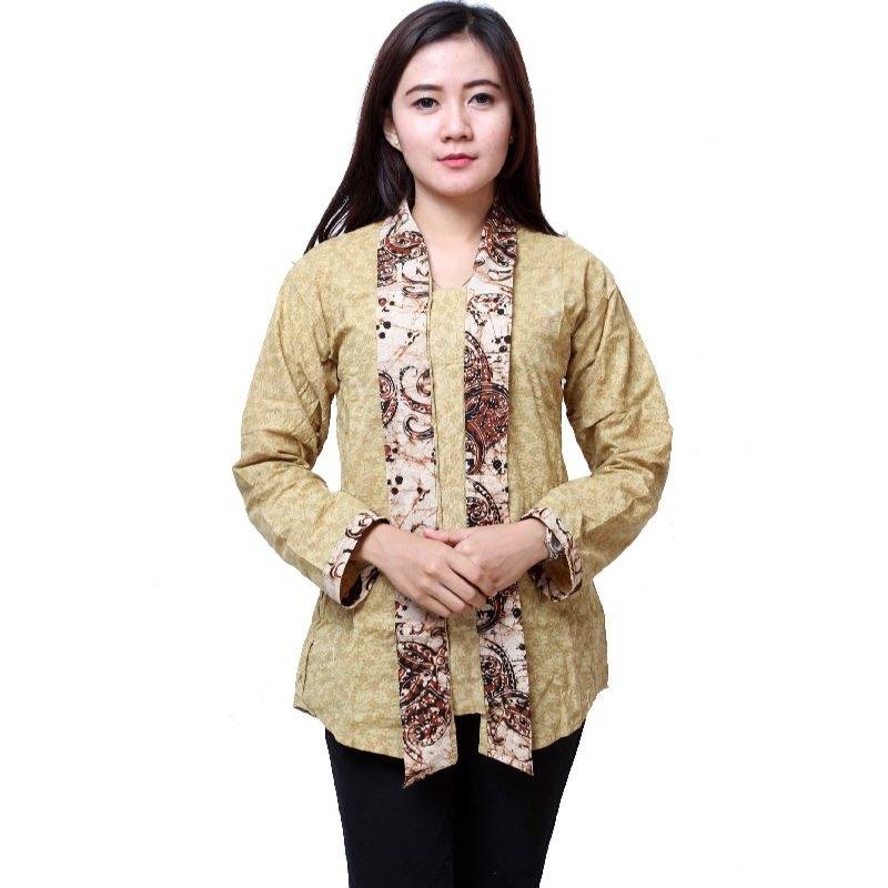 12 Model  Baju  Batik  Wanita  Kombinasi 2019 yang  Mempesona 