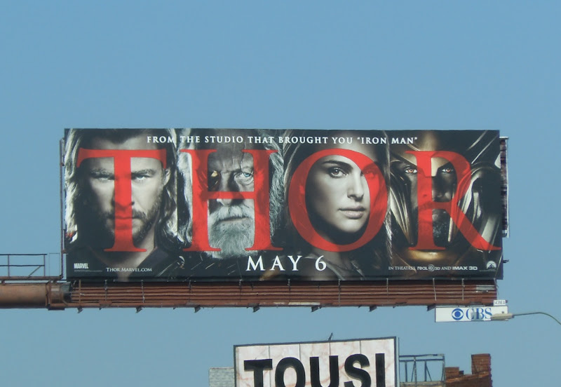 Thor movie billboard