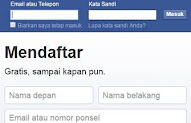 Facebook Bikin Akun Baru