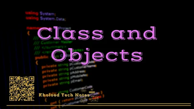 مقدمة إالى Class and Objects في #C مقدمة إالى Class and Objects في #C