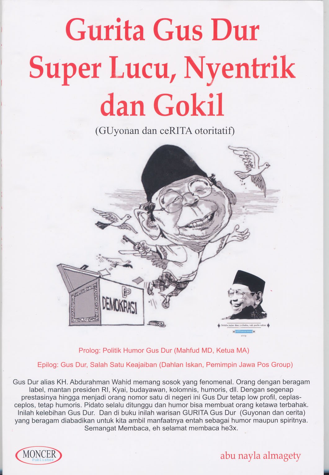 UNIQUE COLLECTION INDONESIA BOOK GURITA GUS DUR SUPER 