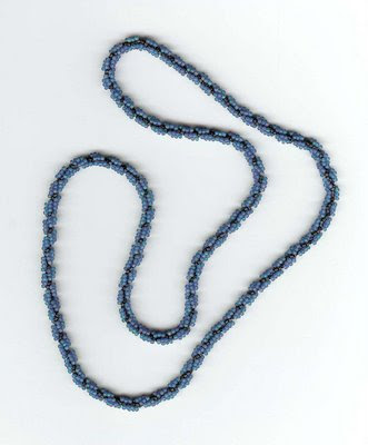 spiral rope beaded necklace