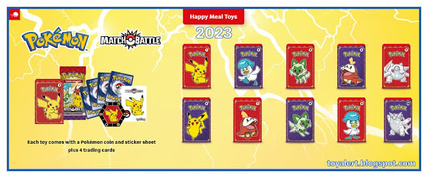 next happy meal toy set of 8 Pokemon cards