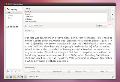 Ubuntu 10.10 screenshots font