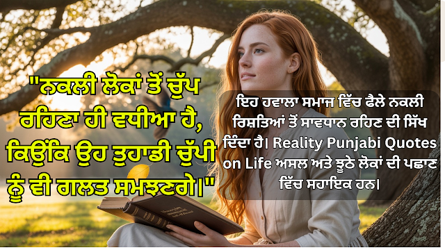 Reality Punjabi Quotes on Life-ਜ਼ਿੰਦਗੀ 'ਤੇ ਅਸਲੀਅਤ ਪੰਜਾਬੀ ਹਵਾਲੇ