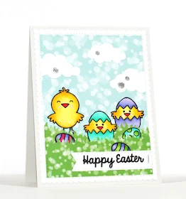 Sunny Studio Stamps: A Good Egg Easter Chick card by Stephanie Klauck.